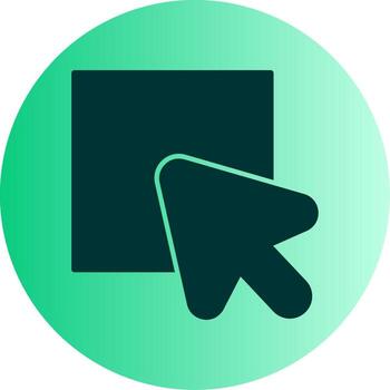 Select Multiple Items Glyph Gradient Two Tone Circle vector