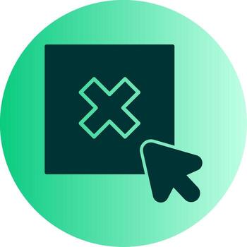 Deselect Highlighted Object Glyph Gradient Two Tone Circle vector