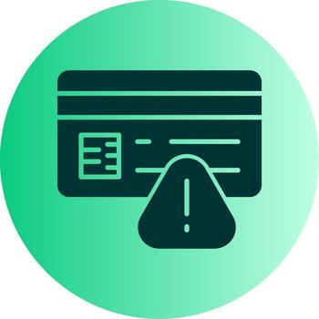 Invalid Credentials Error Glyph Gradient Two Tone Circle vector