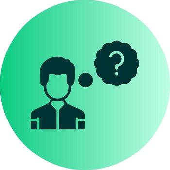 logístico operación dificultades reporte glifo degradado dos tono circulo vector