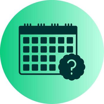 Project Execution Difficulties Report Glyph Gradient Two Tone Circle vector