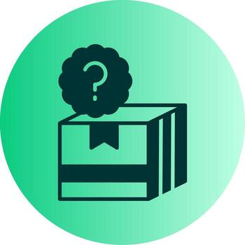 entrega ruta dificultades Iniciar sesión glifo degradado dos tono circulo vector