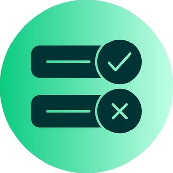 Invalid Input Detected Glyph Gradient Two Tone Circle vector