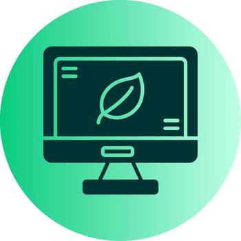 mongodb documento base de datos glifo degradado dos tono circulo vector