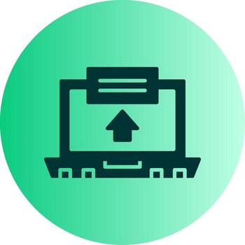 Apply Now Button Graphic Glyph Gradient Two Tone Circle vector