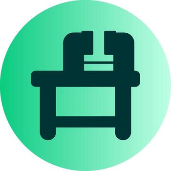 Multi Purpose Workbench Glyph Gradient Two Tone Circle vector