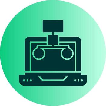 estructurado base de datos servidor glifo degradado dos tono circulo vector