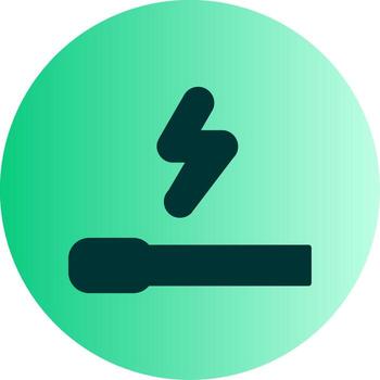 acumulado experiencia puntos glifo degradado dos tono circulo vector