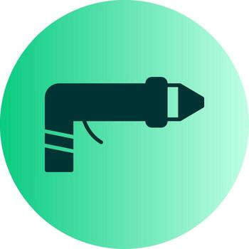 Multi Surface Joint Sealant Glyph Gradient Two Tone Circle vector