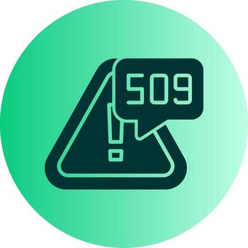 Bandwidth Limit Exceeded Glyph Gradient Two Tone Circle vector