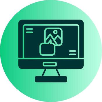 Data Binding Syntax Block Glyph Gradient Two Tone Circle vector