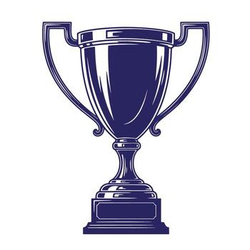 Elegant illustration of a classic trophy cup for awards and achievements vector