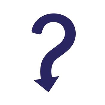 sencillo azul curvo flecha señalando abajo representando dirección y navegación en blanco antecedentes vector