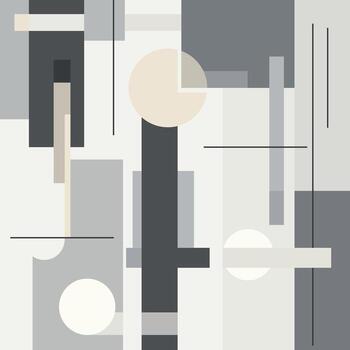 geométrico cifras. imagen en gris tonos sencillo elementos en memphis estilo . ilustración. fondo de pantalla, antecedentes. vector