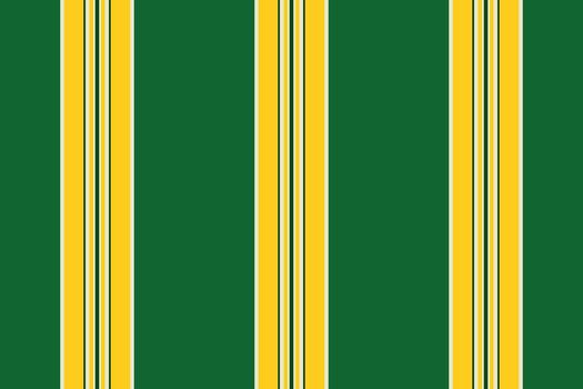 Bold, bright, and classic. Vertical stripes in green, gold, and white create a dynamic pattern. Use for backgrounds, textiles, design elements, or spirited visuals. vector