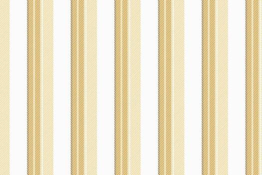 Simplicity lines texture pattern, light vertical background . Wide stripe textile fabric seamless in white and amber colors. vector