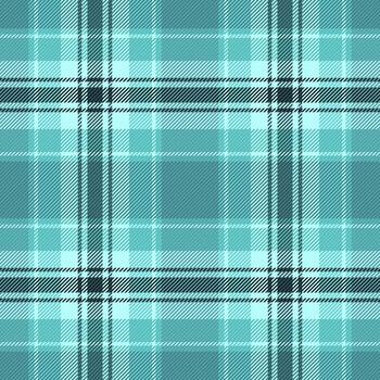 Classic plaid pattern in cool turquoise hues. Versatile for backgrounds, textiles, and creative projects needing a traditional yet modern touch. Seamless design. vector