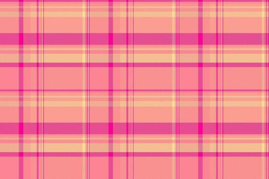 Product check background plaid, couch seamless textile tartan. Linen pattern texture fabric in red and tulip colors. vector