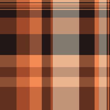 Warm, inviting plaid pattern in earth tones. Modern, versatile background for fashion, design, or autumnal themes. A rustic, cozy texture. vector