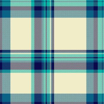 acolchado modelo tela sin costura, asimétrico textura tartán controlar. pasatiempo antecedentes tartán textil en ligero y cian colores. vector