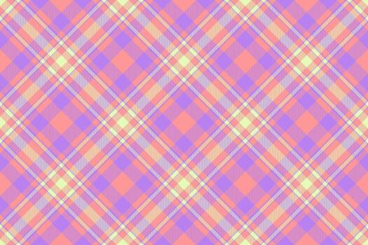 Commerce pattern seamless textile, aesthetic plaid tartan. Smooth fabric background check texture in red and violet colors. vector