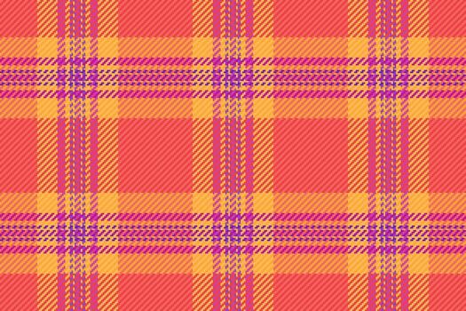 Vibrant plaid pattern background with interlocking horizontal and vertical stripes. Use for fashion, textiles, backgrounds, or creative designs. vector