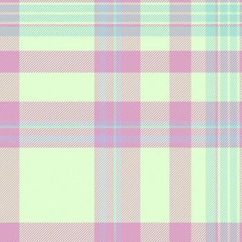 Graphic textile background seamless, hunter check fabric texture. Composition tartan plaid pattern in light color. vector