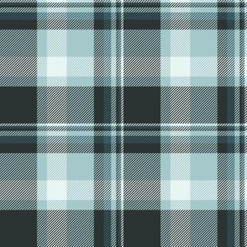 Effect check pattern seamless, irish plaid textile . Equal background fabric tartan texture in dark and pastel colors. vector