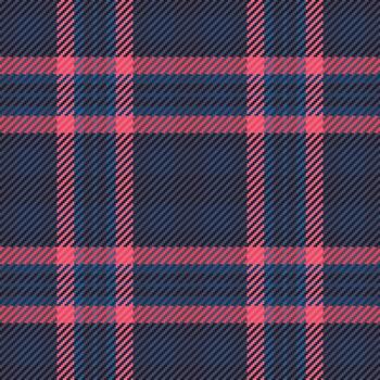 Classic plaid pattern in blue and pink. Great for backgrounds, textiles, wrapping paper, or any design needing a traditional, stylish texture. Versatile and timeless. vector
