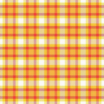Vibrant plaid pattern in warm tones like yellow and red. A classic and timeless design suitable for backgrounds, textiles, apparel, and creative projects needing a touch of tradition. vector