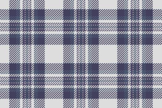 Classic plaid pattern with a pixelated texture, featuring shades of blue and gray. Perfect for backgrounds, textiles, or adding a touch of tradition. Versatile design. vector