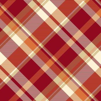 elegante tartán modelo en calentar otoño tonos sin costura tela textura, Perfecto para antecedentes, textiles, o envase papel diseños versátil, clásico estilo. vector