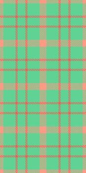 Outline background check textile, serene seamless texture. Stylish tartan pattern fabric plaid in red and green colors. vector