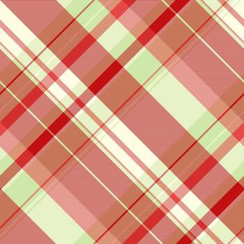 Skill textile check , shabby texture plaid background. Premium tartan seamless pattern fabric in red and light yellow colors. vector