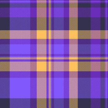 personalizado tartán sin costura fondo, multi textil tela tartán. comprobado cheque textura modelo en índigo y Violeta colores. vector