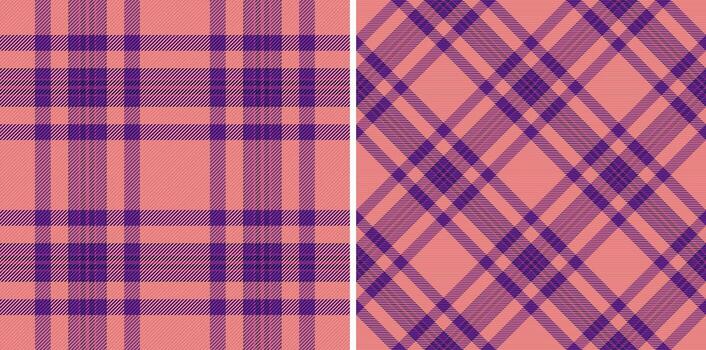 Seamless textile of tartan fabric texture with a plaid check background pattern. Set in gradient colors. Trousers outfit ideas. vector