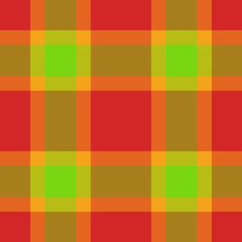 vibrante tartán modelo con negrita rojo, verde, naranja y marrón matices versátil para antecedentes, textiles, o diseño elementos. utilizar para festivo, otoñal, o retro temas vector