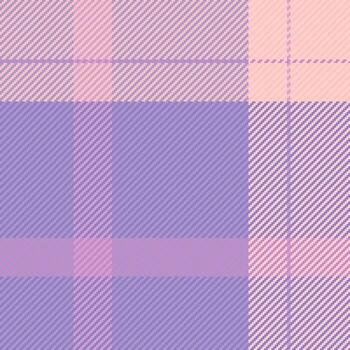 Pastel plaid pattern in lilac and blush. Classic textile design for fashion, backgrounds, or festive projects. Nostalgic, soft, and versatile texture. vector