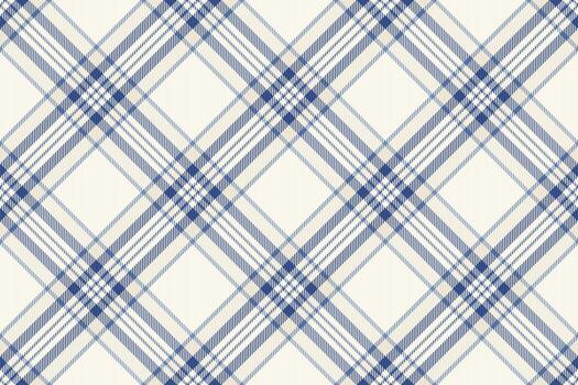 Proud background tartan plaid, handmade seamless textile. Choose check fabric texture pattern in sea shell and blue colors. vector
