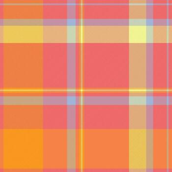 Grungy pattern fabric, comfort tartan textile background. Overlay plaid check texture seamless in red and dark orange colors. vector