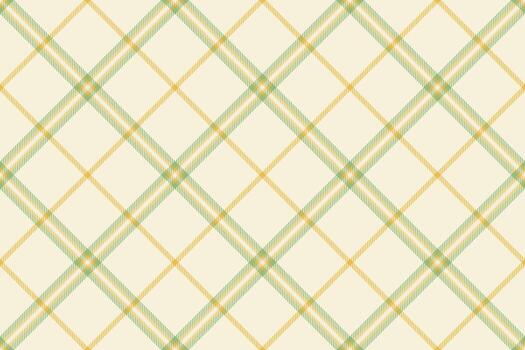 Elegant plaid pattern in cream, gold, and green. Classic textile design suitable for backgrounds, apparel, crafts, and timeless design projects. vector