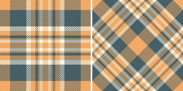 Warm and inviting plaid patterns. Two different views, showcasing traditional textile designs perfect for backgrounds, apparel, and graphic projects. vector