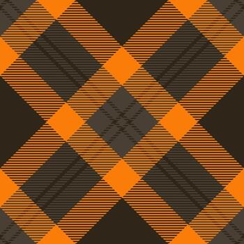 clásico tartán modelo en vibrante naranja y terroso marrón. Perfecto para otoño diseños, textiles, o rústico temas utilizar como fondo, textura o para elegante proyectos vector
