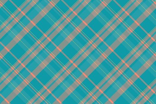 Halftone background fabric check, classy plaid textile seamless. Greeting tartan pattern texture in cyan and pastel colors. vector