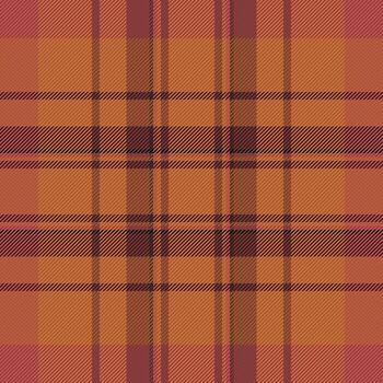 Warm plaid pattern with intersecting lines in autumn tones. Timeless textile design ideal for backgrounds, apparel, and graphic design projects. vector