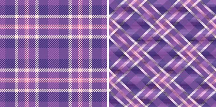 cheque textura textil de modelo tela tartán con un sin costura antecedentes tartán . conjunto en calentar colores. tweed en moderno moda. vector