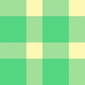 Glen textile plaid seamless, rough pattern check. Overlay background tartan texture fabric in green and light colors. vector