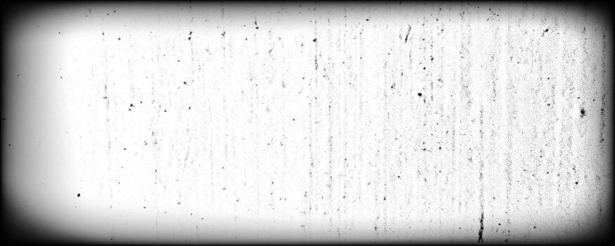 Black round vignette gradient background with old film texture. Realistic transparent overlay with scratches and noise. Grainy texture, istressed retro movie or photo negative effect vector