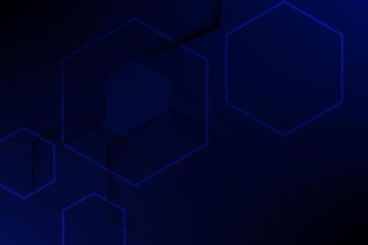 Abstract hexagon pattern dark blue technology background modern vector