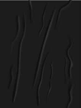 Black fabric surface showing abstract folds and wrinkles vector